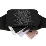 Black And White Gemini Sign Print Waist Bag