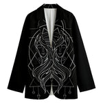Black And White Gemini Sign Print Women's Blazer