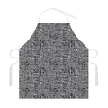 Black And White Geometric African Print Adjustable Apron