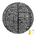 Black And White Geometric African Print Basketball