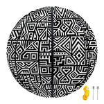Black And White Geometric African Print Basketball