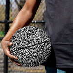Black And White Geometric African Print Basketball