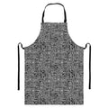 Black And White Geometric African Print Bib Apron With Pocket