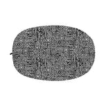 Black And White Geometric African Print Car Side Mirror Covers