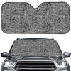 Black And White Geometric African Print Car Windshield Sun Shade