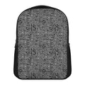 Black And White Geometric African Print Casual Backpack