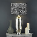 Black And White Geometric African Print Drum Lamp Shade