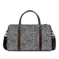 Black And White Geometric African Print Duffel Bag