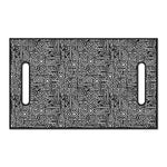 Black And White Geometric African Print Golf Cart Seat Cover