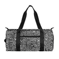 Black And White Geometric African Print Gym Bag