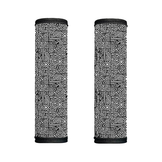 Black And White Geometric African Print Handle Covers