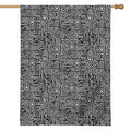 Black And White Geometric African Print House Flag
