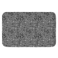 Black And White Geometric African Print Indoor Door Mat