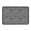 Black And White Geometric African Print Kitchen Mat