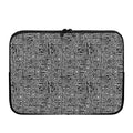 Black And White Geometric African Print Laptop Sleeve