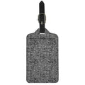 Black And White Geometric African Print Luggage Tag