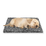 Black And White Geometric African Print Pet Cooling Mat Cover