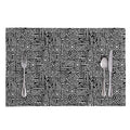 Black And White Geometric African Print Placemat