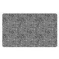 Black And White Geometric African Print Polyester Doormat