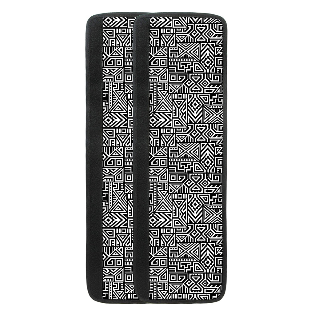 Black And White Geometric African Print Refrigerator Handle Covers