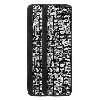 Black And White Geometric African Print Refrigerator Handle Covers