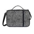 Black And White Geometric African Print Shoulder Strap Bible Bag