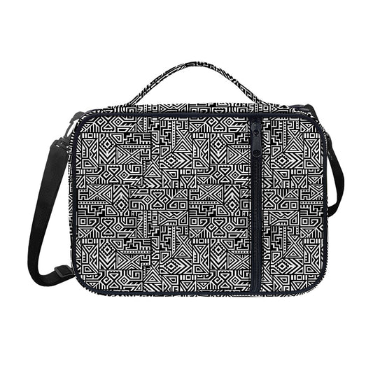 Black And White Geometric African Print Shoulder Strap Bible Bag