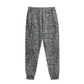 Black And White Geometric African Print Sweatpants