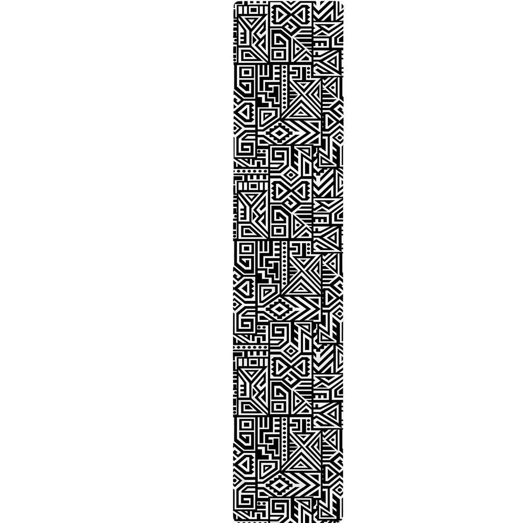 Black And White Geometric African Print Table Runner
