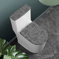 Black And White Geometric African Print Toilet Lid And Tank Cover Set