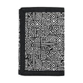 Black And White Geometric African Print Trifold Wallet