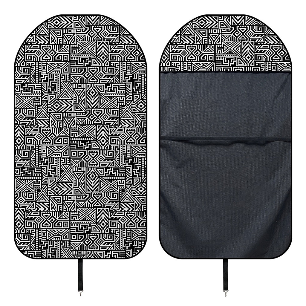 Black And White Geometric African Print Waterproof Car Seat Cover