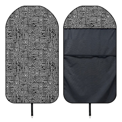 Black And White Geometric African Print Waterproof Car Seat Cover