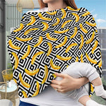 Black And White Geometric Banana Print Baby Seat Cover