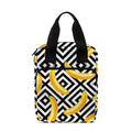 Black And White Geometric Banana Print Bible Tote Bag