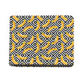 Black And White Geometric Banana Print Bifold Wallet