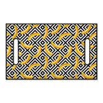 Black And White Geometric Banana Print Golf Cart Seat Cover