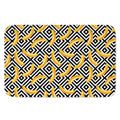 Black And White Geometric Banana Print Indoor Door Mat