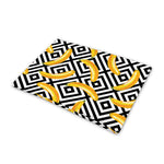 Black And White Geometric Banana Print Pet Cooling Mat Cover