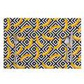 Black And White Geometric Banana Print Placemat