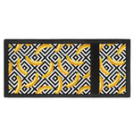 Black And White Geometric Banana Print Trifold Wallet