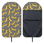 Black And White Geometric Banana Print Waterproof Car Seat Cover