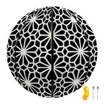 Black And White Geometric Floral Print Basketball