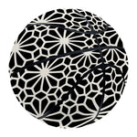 Black And White Geometric Floral Print Basketball