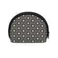 Black And White Geometric Floral Print Coin Purse