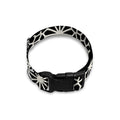 Black And White Geometric Floral Print Dog Collar