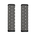 Black And White Geometric Floral Print Handle Covers