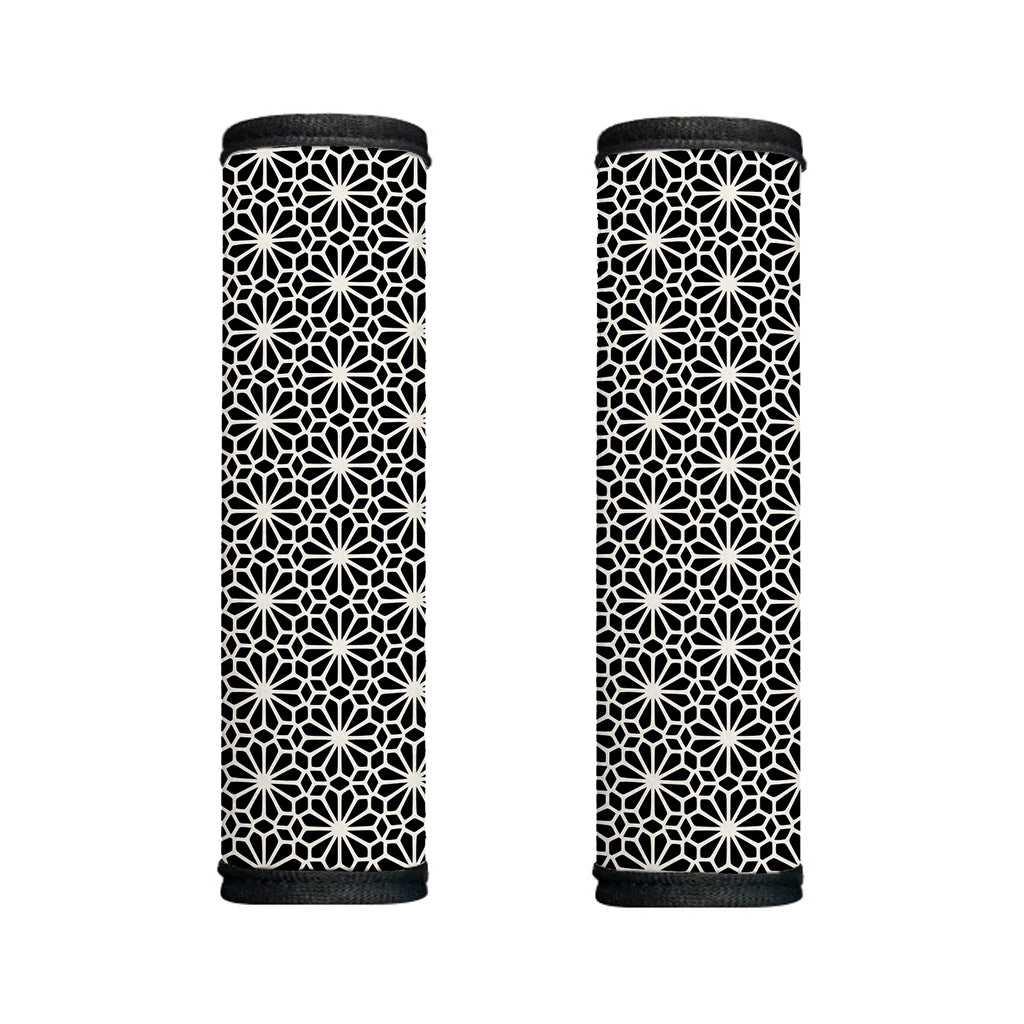 Black And White Geometric Floral Print Handle Covers