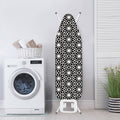 Black And White Geometric Floral Print Ironing Board Cover