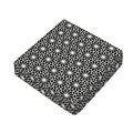Black And White Geometric Floral Print Outdoor Seat Cushion Cover